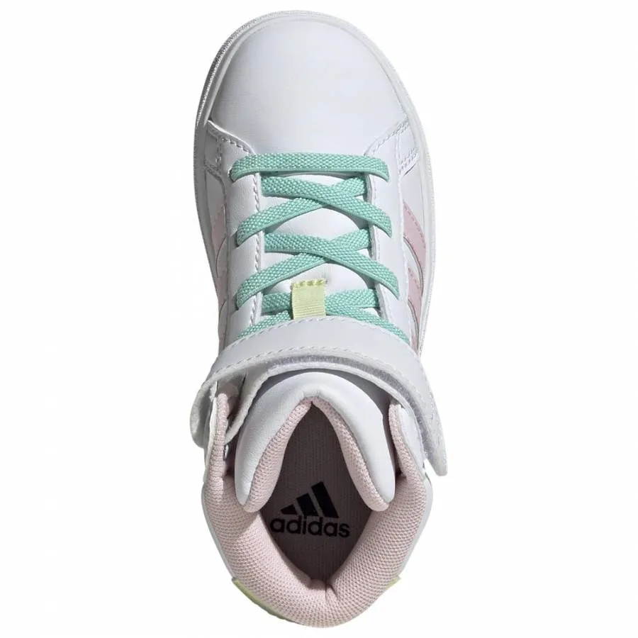 ADIDAS GRAND COURT MID KIDS SNEAKERS IE8705 CLPINK/ICEYEL